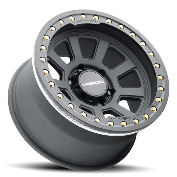 Vision 350 OJOS Satin Black 15X8 6x5.5 ET-28 Wheel/Rim
