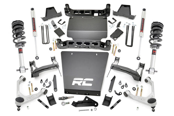 Rough Country 7" Bracket Lift Kit With M1 Struts M1 For Chevy GMC 1500 16-18