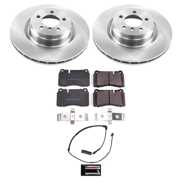 PowerStop OE Stock Replacement Low-Dust Ceramic Brake Pad and Rotor Kit
