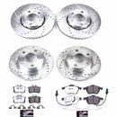 PowerStop Z26 Street Performance Ceramic Brake Pad and Drilled & Slotted Rotor K