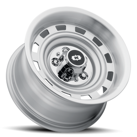 15X8 Vision Cheyenne Silver Machined Lip 5x120.65 ET-18 Wheel Rim