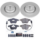 PowerStop Genuine Geomet Coated Rotor and Carbon-Fiber Ceramic Brake Pad Kit