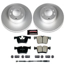 PowerStop Genuine Geomet Coated Rotor and Carbon-Fiber Ceramic Brake Pad Kit