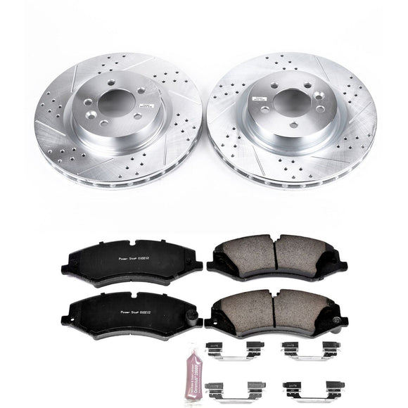 PowerStop Z23 Daily Driver Carbon-Fiber Ceramic Brake Pad and Drilled & Slotted