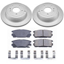 PowerStop Genuine Geomet Coated Rotor and Low-Dust Ceramic Brake Pad Kit