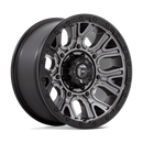 20x9 Fuel Off-Road D825 Traction Matte Gunmetal Black Ring 8x165.1 ET1 Wheel