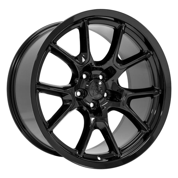 20" Replica DG21 fits Dodge Challenger 20x10 Gloss Black