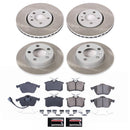 PowerStop Semi-Coated Rotor and Low-Dust Ceramic Brake Pad Kit