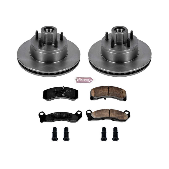 PowerStop OE Stock Replacement Low-Dust Ceramic Brake Pad and Rotor Kit