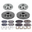 PowerStop OE Stock Replacement Low-Dust Ceramic Brake Pad and Rotor Kit