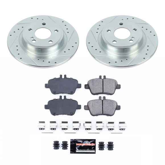 PowerStop Z23 Daily Driver Carbon-Fiber Ceramic Brake Pad and Drilled & Slotted