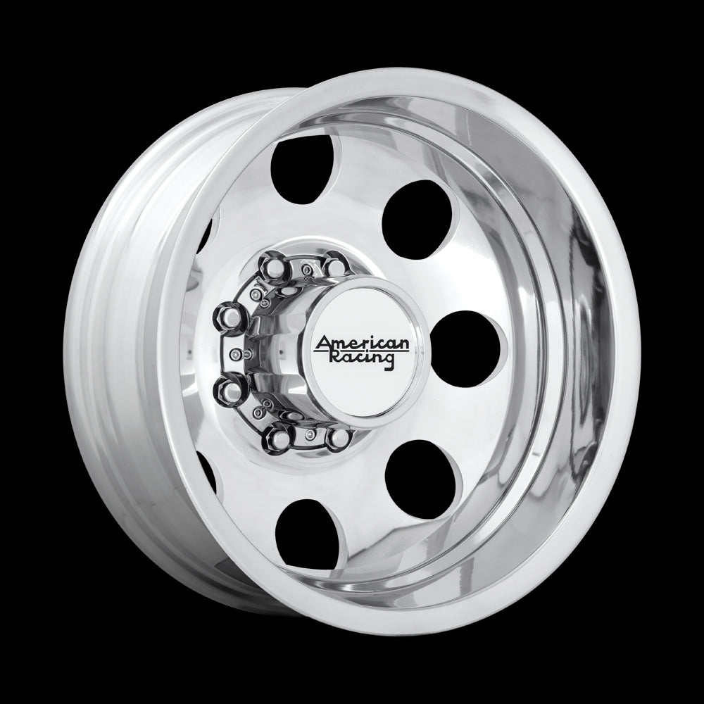 17X6 American Racing AR204 BAJA DUALLY POLISHED 8X165.1 ET-134 wheel/rim