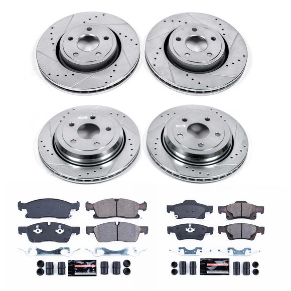 PowerStop Z23 Daily Driver Carbon-Fiber Ceramic Brake Pad and Drilled & Slotted