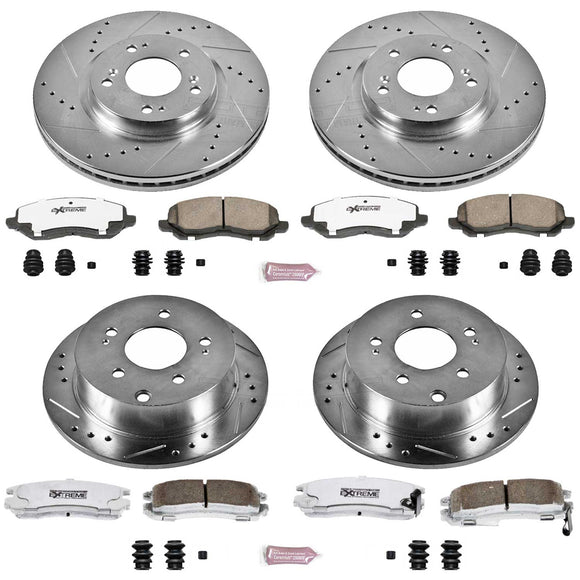 PowerStop Z26 Street Performance Ceramic Brake Pad and Drilled & Slotted Rotor K