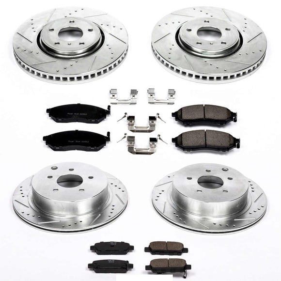 PowerStop Z23 Daily Driver Carbon-Fiber Ceramic Brake Pad and Drilled & Slotted