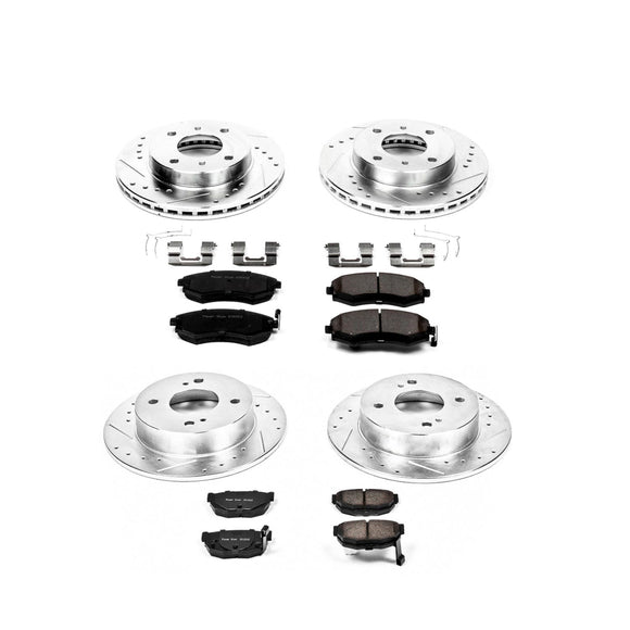 PowerStop Z23 Daily Driver Carbon-Fiber Ceramic Brake Pad and Drilled & Slotted