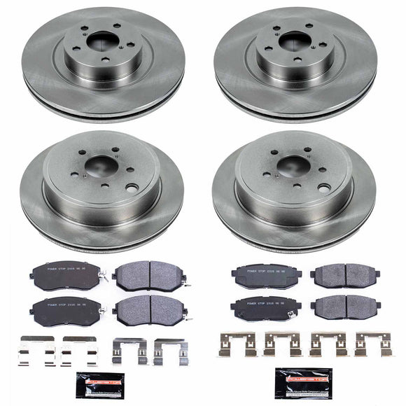 PowerStop Track Day Spec High-Performance Brake Pad and Rotor Kit