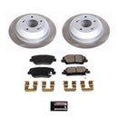 PowerStop Semi-Coated Rotor and Low-Dust Ceramic Brake Pad Kit