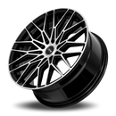 18x8 DRW Tuner D21 Gloss Black Machine Face 5x100/114.3 ET38 wheel/rim