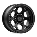 17X9 KMC KM541 DIRTY HARRY Textured Black 6X139.7 ET-12 wheel/rim-2