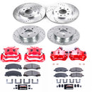 PowerStop Z23 Daily Driver Carbon-Fiber Ceramic Pads Drilled & Slotted Rotor & C