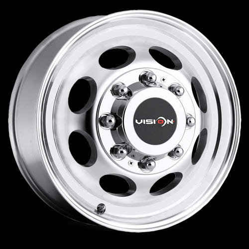 19.5x6.75 Vision 181H Hauler Machined 8x165.1 8x6.5 ET102 Wheel Rim