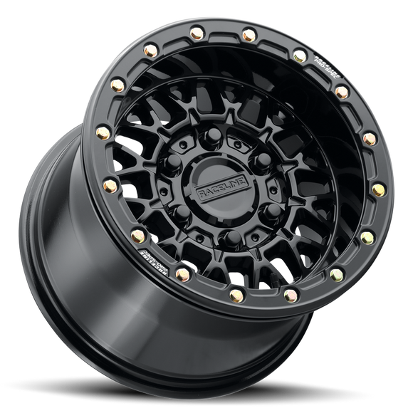 15x6.5 Raceline A15GB Omega Gloss Black 6x139.7 ET74 CB78.1 Wheel