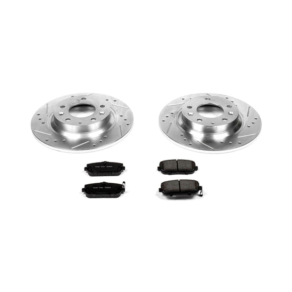 PowerStop Z23 Daily Driver Carbon-Fiber Ceramic Brake Pad and Drilled & Slotted