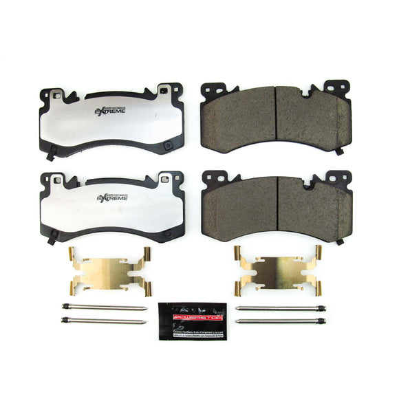 PowerStop Z36 Truck And Tow Carbon-Fiber Ceramic Brake Pads With Hardware
