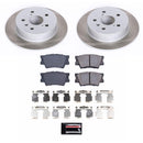 PowerStop Semi-Coated Rotor and Low-Dust Ceramic Brake Pad Kit