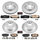 PowerStop Genuine Geomet Coated Rotor and Low-Dust Ceramic Brake Pad Kit