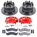 PowerStop Z23 Daily Driver Carbon-Fiber Ceramic Pads Drilled & Slotted Rotor & C