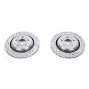 PowerStop Evolution Drilled Slotted Rotors Pair Rear For Chevrolet Corvette