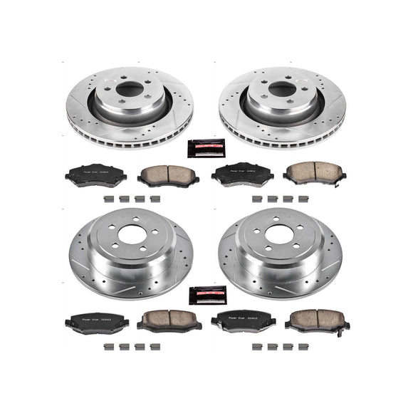 PowerStop Z23 Daily Driver Carbon-Fiber Ceramic Brake Pad and Drilled & Slotted