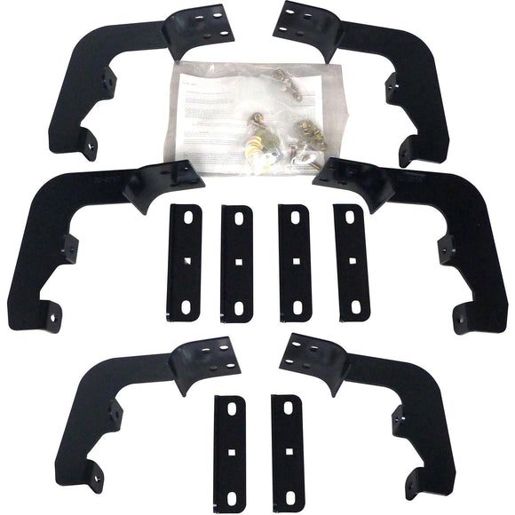 Westin Premier Oval Nerf Step Bar Mount Kit Powder Coated Black Steel 22-2075
