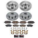PowerStop OE Stock Replacement Low-Dust Ceramic Brake Pad and Rotor Kit