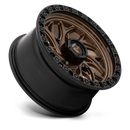 15X7 Fuel UTV D777 Runner UTV Bronze With Black Ring 4X156 ET10 wheel/rim