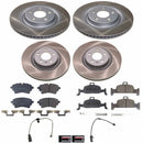 Semi-Coated Rotor and Low-Dust Ceramic Brake Pad Kit