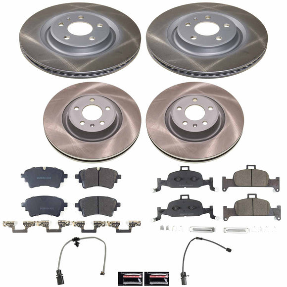 Semi-Coated Rotor and Low-Dust Ceramic Brake Pad Kit