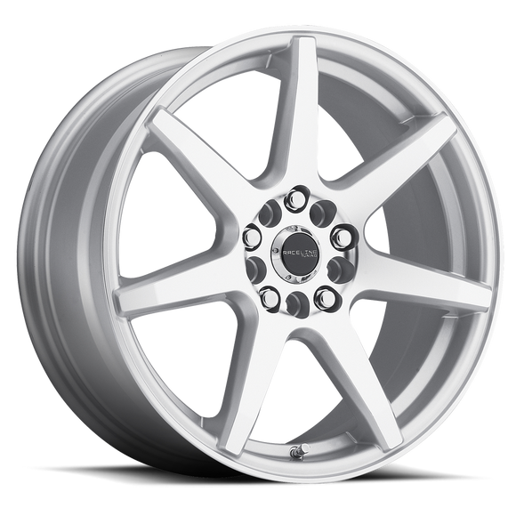 16x7 Raceline 131S Silver Machined 5x110 5x115 ET40 Wheel Rim