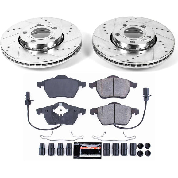 PowerStop Z23 Daily Driver Carbon-Fiber Ceramic Brake Pad and Drilled & Slotted