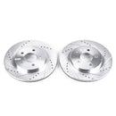 PowerStop Evolution Drilled & Slotted Zinc Plated Rotors (Pair)