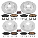 PowerStop Genuine Geomet Coated Rotor and Low-Dust Ceramic Brake Pad Kit