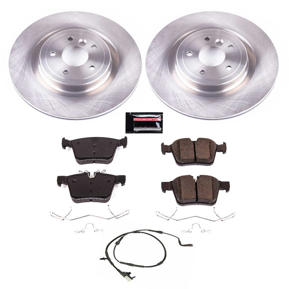 PowerStop OE Stock Replacement Low-Dust Ceramic Brake Pad and Rotor Kit