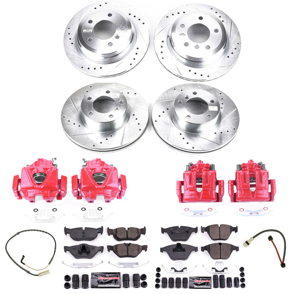 PowerStop Z23 Daily Driver Carbon-Fiber Ceramic Pads Drilled & Slotted Rotor & C