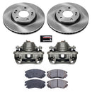 PowerStop OE Stock Replacement Low-Dust Ceramic Brake Pad, Rotor and Caliper Kit