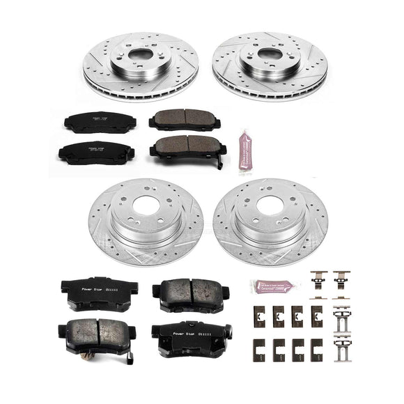 PowerStop Z23 Daily Driver Carbon-Fiber Ceramic Brake Pad and Drilled & Slotted