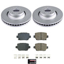 PowerStop Genuine Geomet Coated Rotor and Low-Dust Ceramic Brake Pad Kit