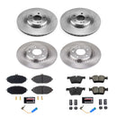 PowerStop OE Stock Replacement Low-Dust Ceramic Brake Pad and Rotor Kit