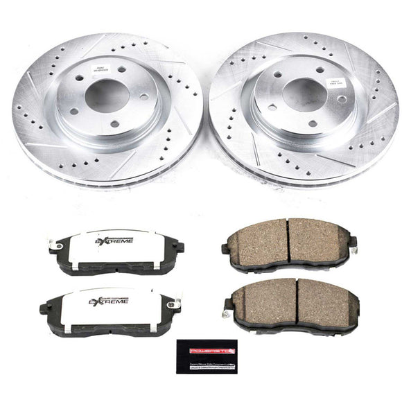 PowerStop Z26 Street Performance Ceramic Brake Pad and Drilled & Slotted Rotor K